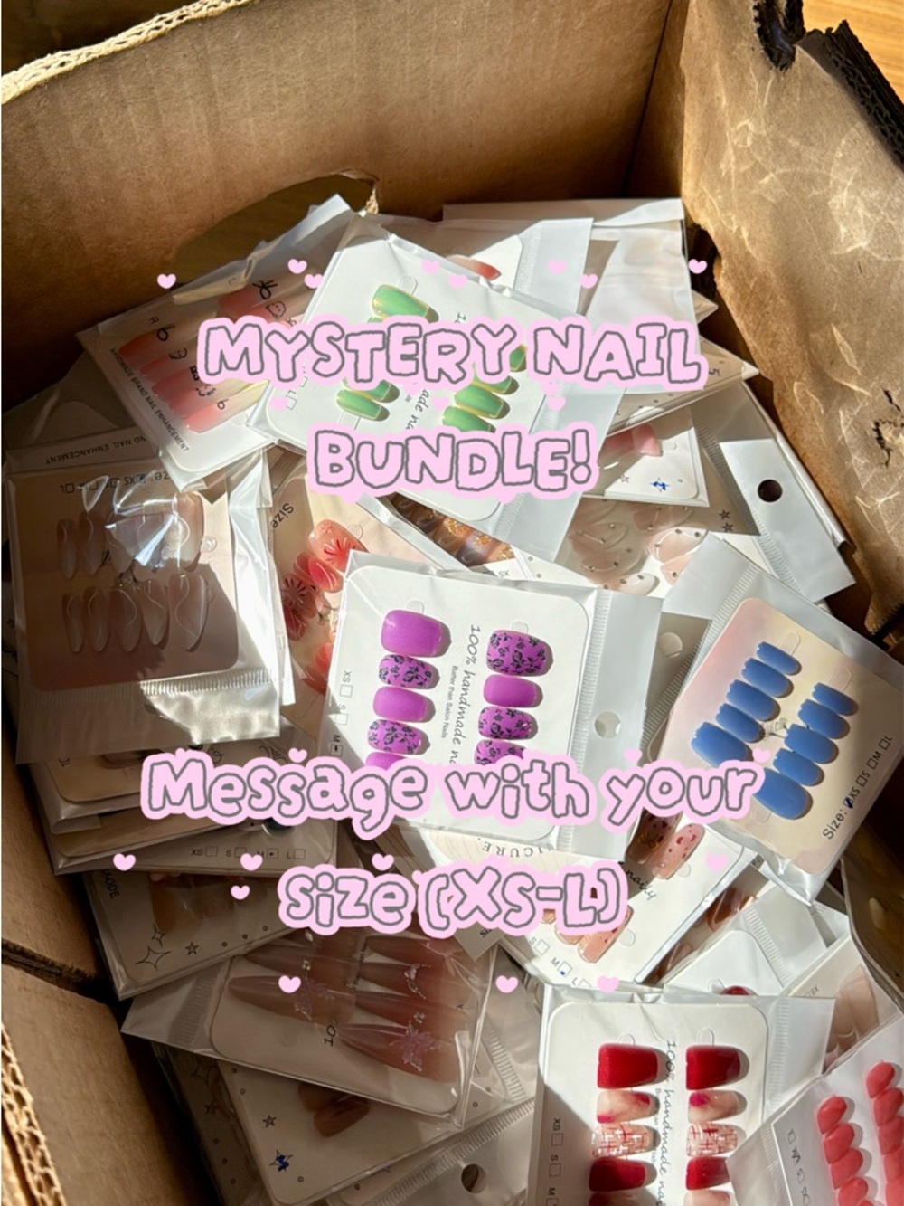 🌸10 for $10🐾AI-made press on nails mystery bundle! 10 set bundle!